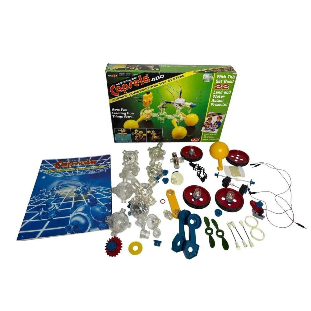 Vintage Capsela 400 Construct 22 Motorized Land and Water Toys For Parts‎ Only
